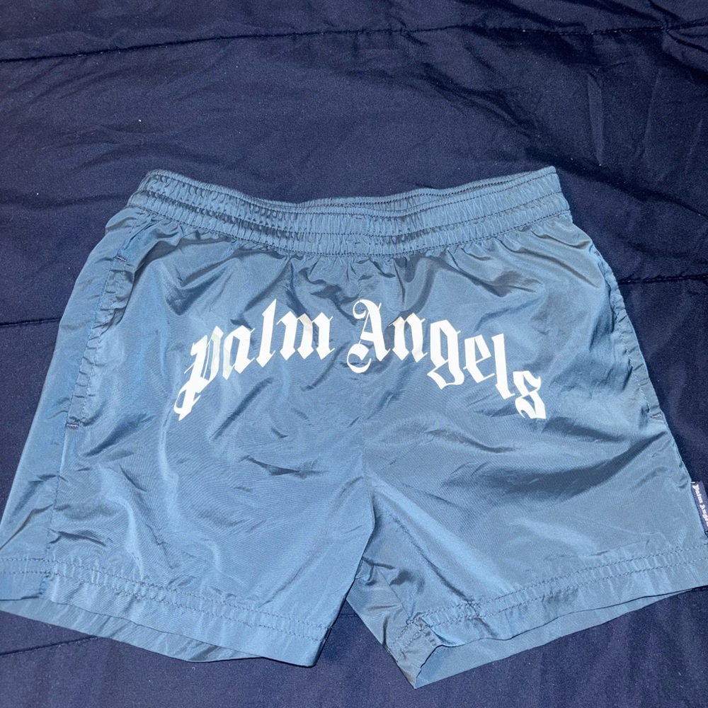 Palm Angels Blue Swim Trunks (Authentic)